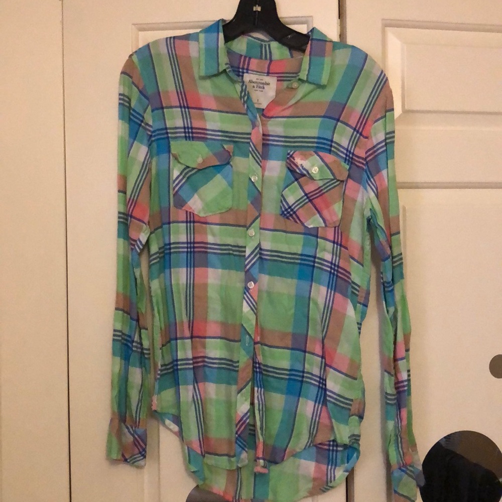 Abercrombie and Fitch flannel button-down shirt